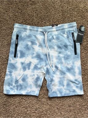 Aeropostale NWT Men’s Light Blue Tie-Dye Lounge Shorts Size Medium